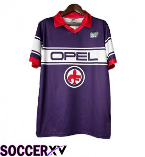 ACF Fiorentina Retro Home Soccer Jersey Purple 1983-1985