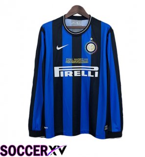 Inter Milan Retro Champions League Home Soccer Jersey Blue 2009-2010