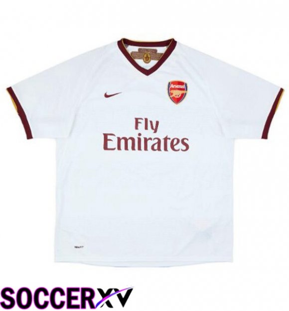 Arsenal Retro Home Soccer Jersey White 2007-2008
