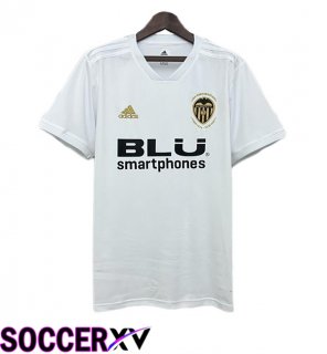 Valencia CF Retro Home Soccer Jersey White 2018-2019