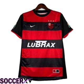 Flamengo Retro Soccer Jersey Home Red Black 2000-2001