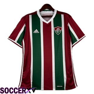 Fluminense Retro Soccer Jersey Home Red Green 2016-2017