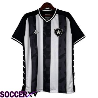 Botafogo Retro Soccer Jersey Home Black White 2019-2020