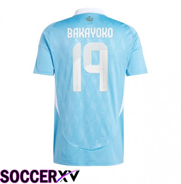 Belgium (BAKAYOKO 19) Away Soccer Jersey UEFA Euro 2024