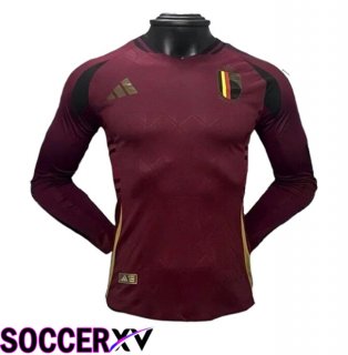 Belgium Home Soccer Jersey Long sleeve 2024/2025