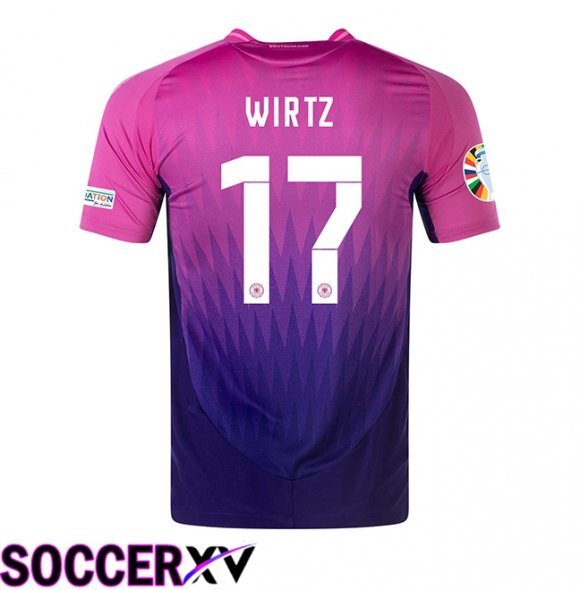 Germany (WIRTZ 17) Away Soccer Jersey UEFA Euro 2024