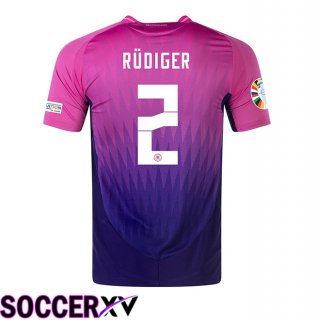 Germany (RUDIGER 2) Away Soccer Jersey UEFA Euro 2024