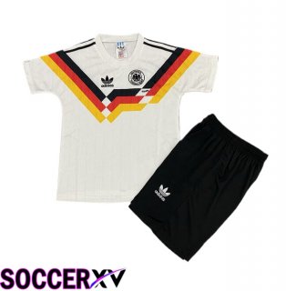 Germany Retro Kids Home Soccer Jersey 1990