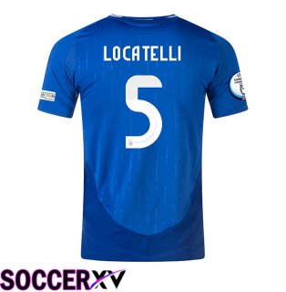 Italy (LOCATELLI 5) Home Soccer Jersey UEFA Euro 2024