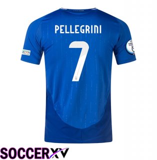 Italy (PELLEGRINI 7) Home Soccer Jersey UEFA Euro 2024