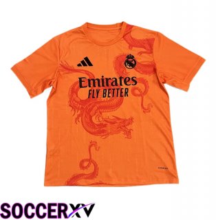 Real Madrid Soccer Jersey Special Edition Orange 2024/2025