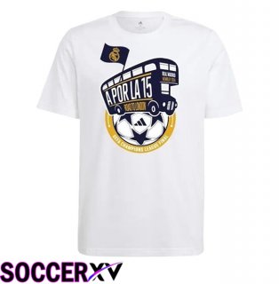 Real Madrid Soccer Jersey T-Shirt Cotton White 2024/2025