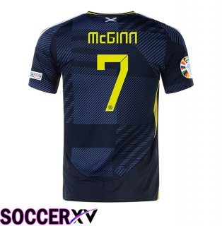 Scotland (McGINN 7) Home Soccer Jersey UEFA Euro 2024