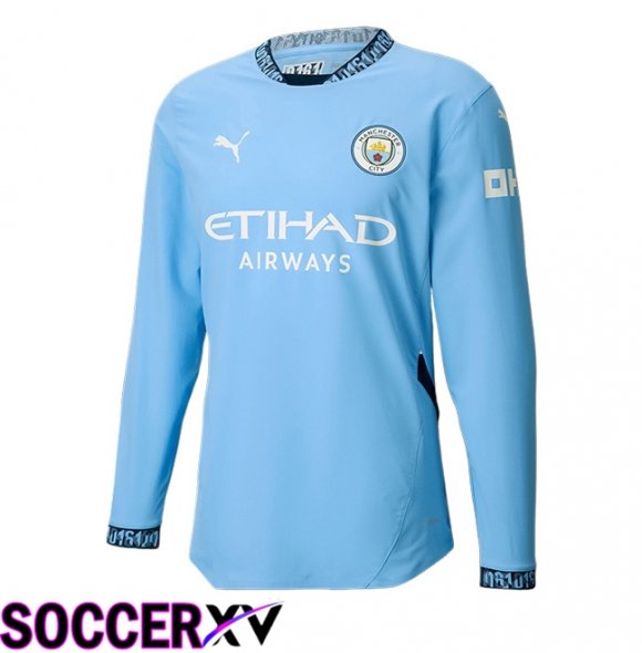 Manchester City Home New Soccer Jersey Long sleeve 2024/2025