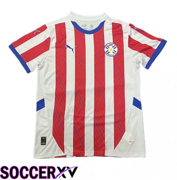 Paraguay Home Soccer Jersey 2024/2025