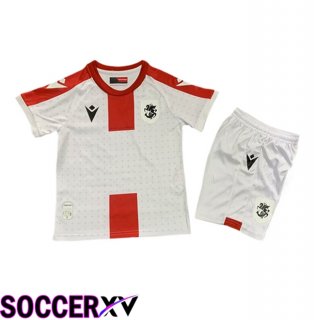 Georgia Kids Home Soccer Jersey UEFA Euro 2024