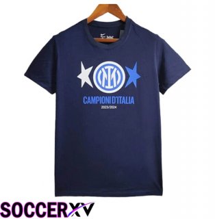 Inter Milan Soccer Jersey T-Shirt Champion 2 Blue Marine 2023/2024