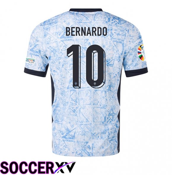 Portugal (BERNARDO 10) Away Soccer Jersey 2024/2025