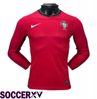 Portugal Home Soccer Jersey Long sleeve 2024/2025