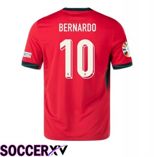 Portugal (BERNARDO 10) Home Soccer Jersey UEFA Euro 2024