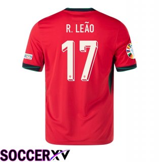 Portugal (R.LEAO 17) Home Soccer Jersey UEFA Euro 2024