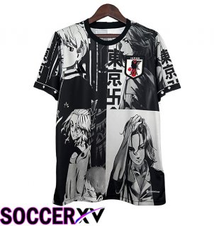 Japan Special Edition Soccer Jersey Black/Grey 2024/2025