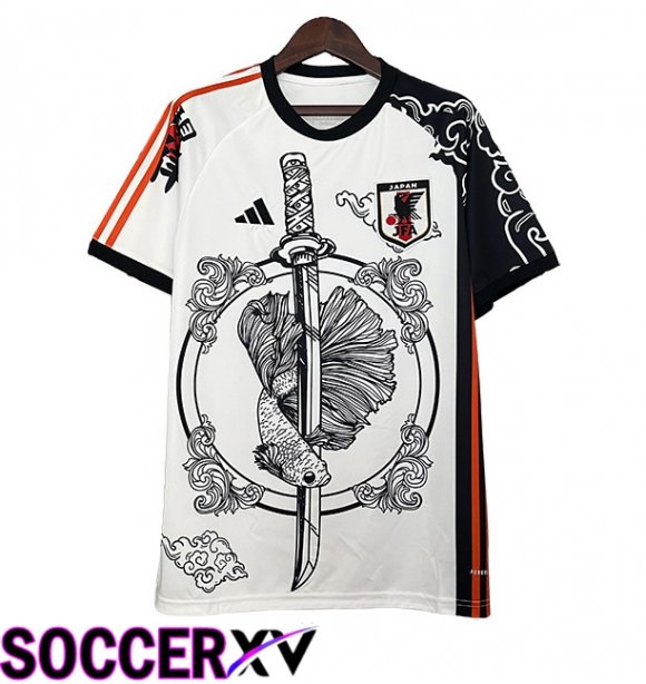 Japan Special Edition Soccer Jersey White/Black 2024/2025