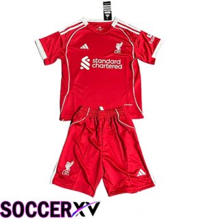 Soccer Jersey Liverpool Kids Home 2025/2026
