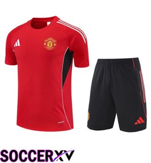 kit Training T Shirt Manchester United Kids Red/Black 2025/2026