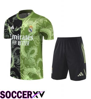 kit Training T Shirt Real Madrid Kids Black/Green/White 2025/2026