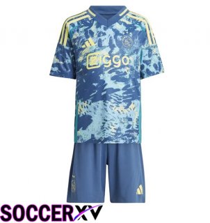 AFC Ajax Kids Away Soccer Jersey Blue 2024/2025