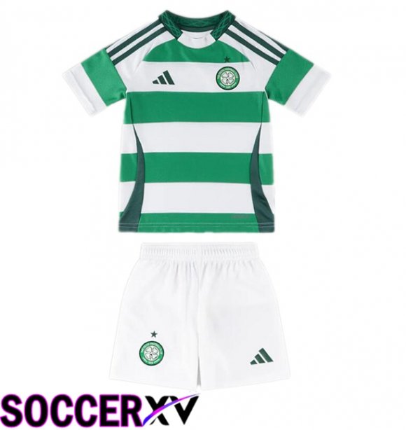 Celtic FC Kids Home Soccer Jersey Green White 2024/2025