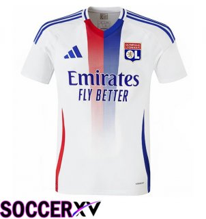 lyon OL Home Soccer Jersey White 2024/2025