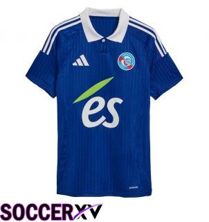 RC Strasbourg Alsace Home Soccer Jersey Blue 2024/2025