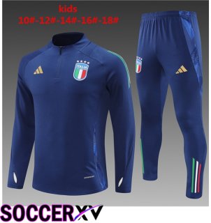 Italy Kids kit Training Tracksuit Blue 2024/2025