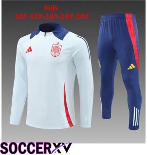 Spain Kids kit Training Tracksuit White 2024/2025