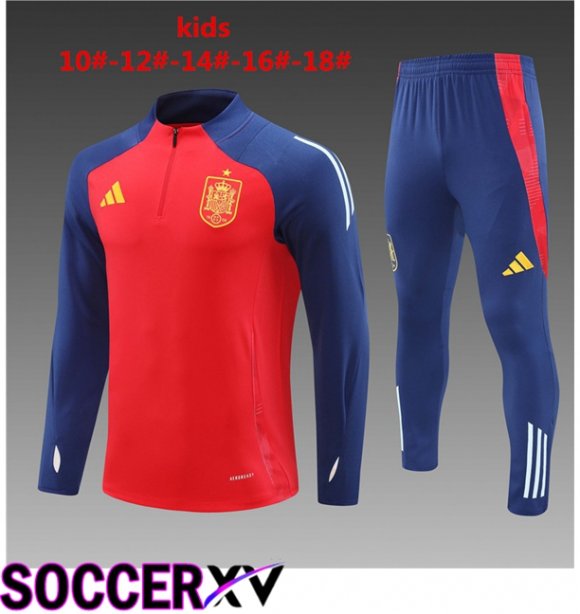 Spain Kids kit Training Tracksuit Red 2024/2025