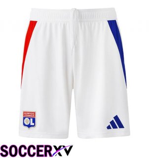 lyon OL Home Soccer Shorts White 2024/2025