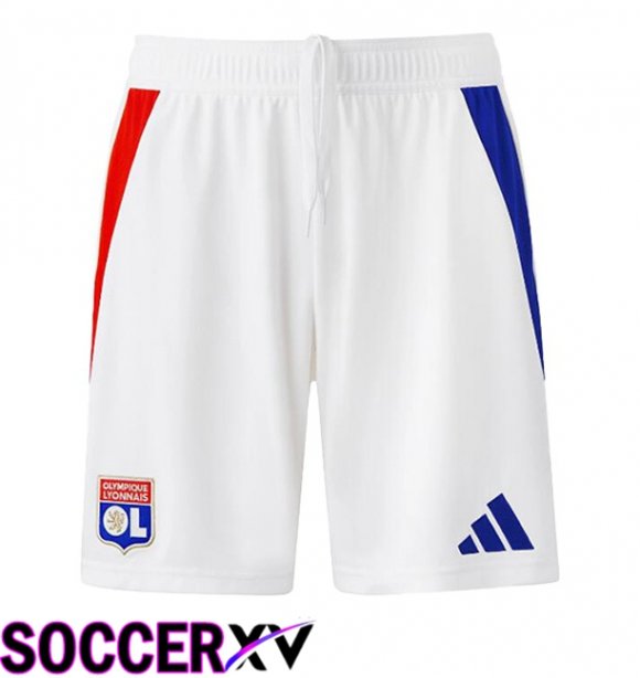 lyon OL Home Soccer Shorts White 2024/2025