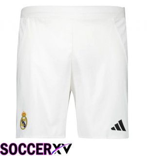 Real Madrid Home Soccer Shorts White 2024/2025