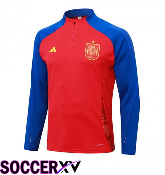 Spain Training Sweatshirt Red Blue 2024/2025