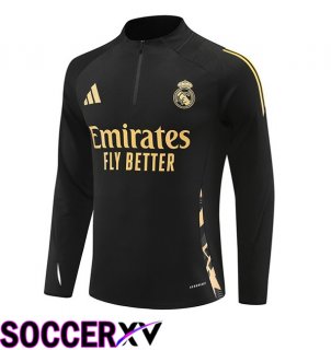 Real Madrid Training Sweatshirt Black 2024/2025