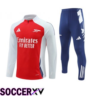 Arsenal kit Training Tracksuit Red White 2024/2025