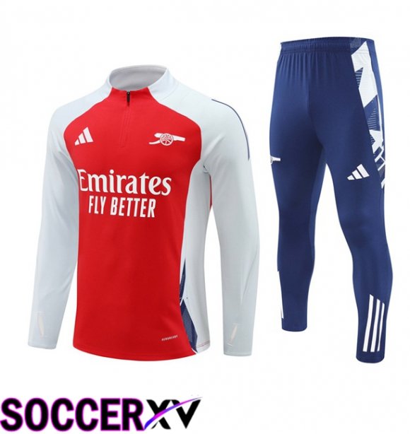 Arsenal kit Training Tracksuit Red White 2024/2025