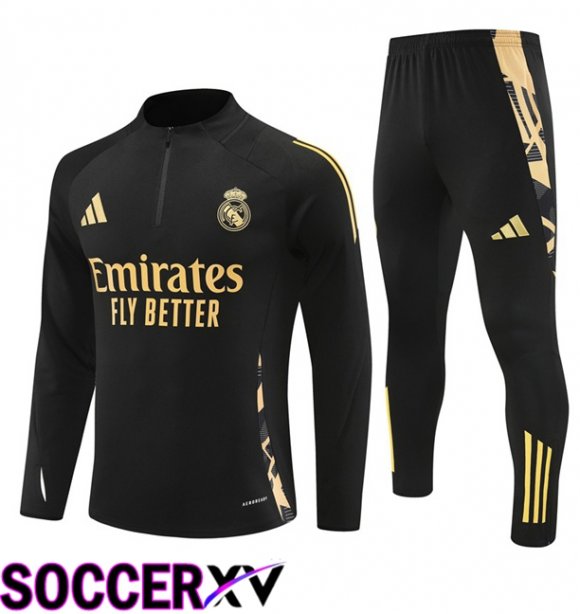 Real Madrid kit Training Tracksuit Black 2024/2025