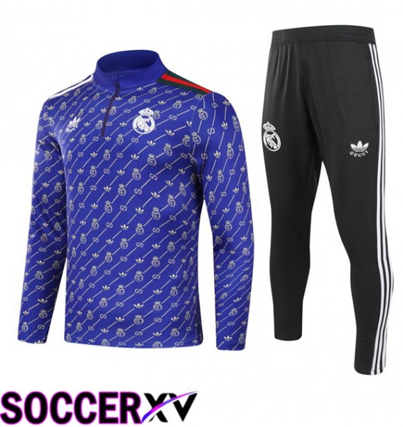 Real Madrid kit Training Tracksuit Blue 2024/2025