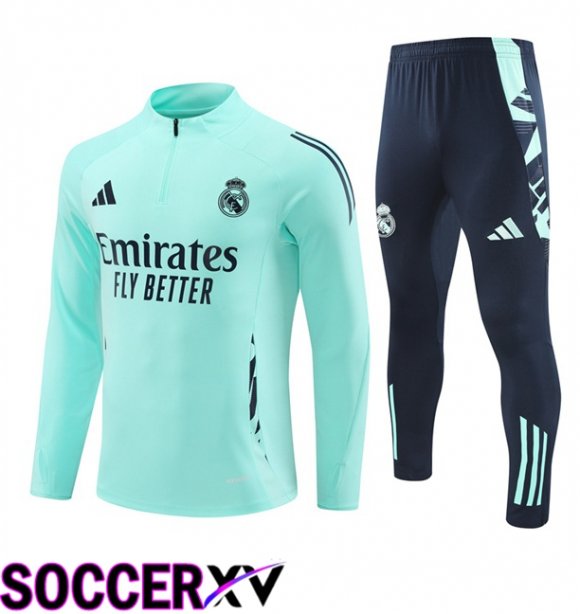 Real Madrid kit Training Tracksuit Green 2024/2025