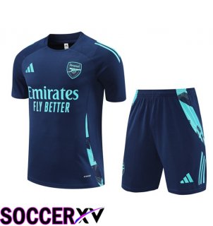 Arsenal kit Training T Shirt + Shorts Blue Royal 2024/2025