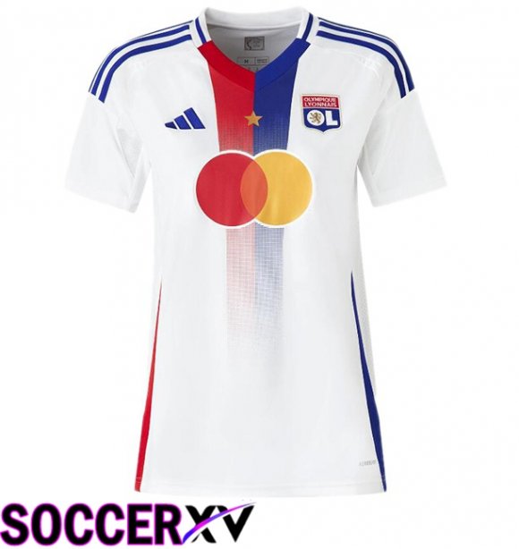 lyon OL Women Home Soccer Jersey White 2024/2025