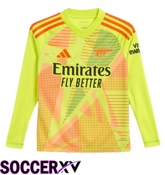 Arsenal Goalkeeper Soccer Jersey Long sleeve Green 2024/2025